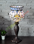 9 inches tiffany torch table lamp T09009
