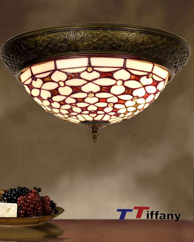 15 inches tiffany gemstone ceiling lamp CL15008