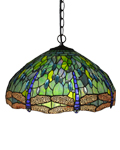 18 inches green dragonfly tiffany ceiling lamp CL18002